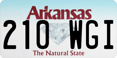 AR license plate 210WGI