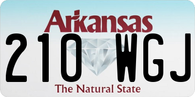 AR license plate 210WGJ