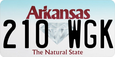 AR license plate 210WGK