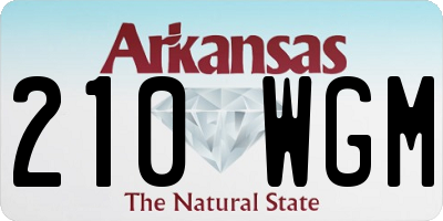 AR license plate 210WGM