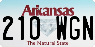 AR license plate 210WGN