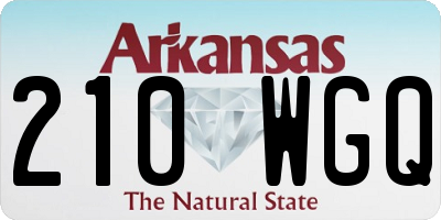AR license plate 210WGQ