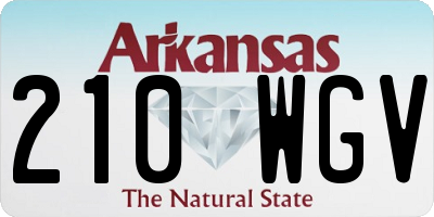 AR license plate 210WGV