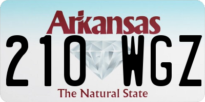 AR license plate 210WGZ