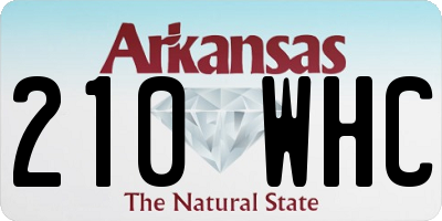 AR license plate 210WHC