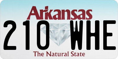 AR license plate 210WHE