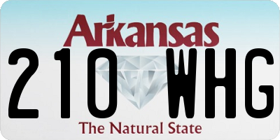 AR license plate 210WHG