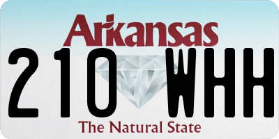 AR license plate 210WHH