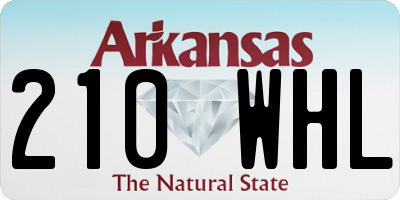 AR license plate 210WHL