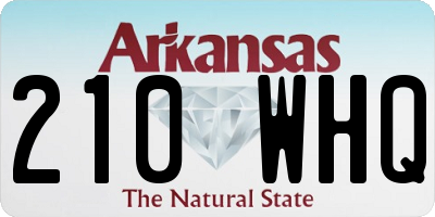 AR license plate 210WHQ
