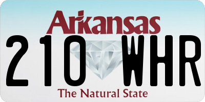 AR license plate 210WHR