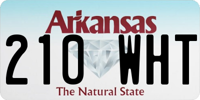 AR license plate 210WHT