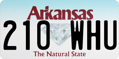 AR license plate 210WHU