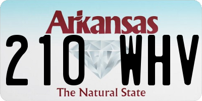 AR license plate 210WHV