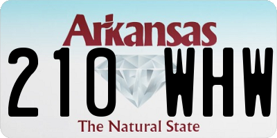 AR license plate 210WHW