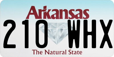 AR license plate 210WHX