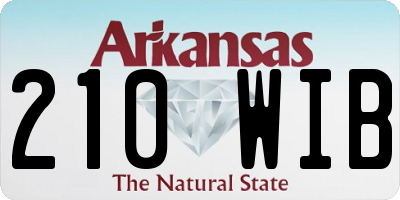 AR license plate 210WIB