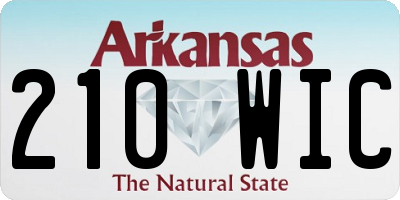 AR license plate 210WIC