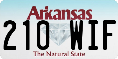 AR license plate 210WIF