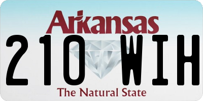 AR license plate 210WIH