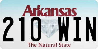 AR license plate 210WIN