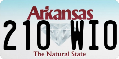 AR license plate 210WIO