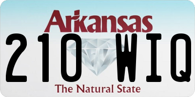 AR license plate 210WIQ