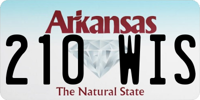AR license plate 210WIS