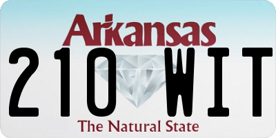 AR license plate 210WIT