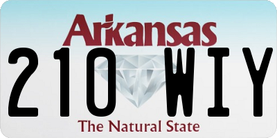 AR license plate 210WIY