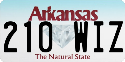 AR license plate 210WIZ