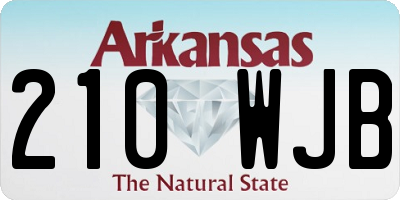 AR license plate 210WJB