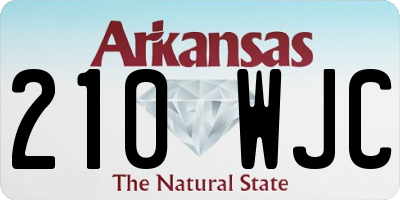 AR license plate 210WJC