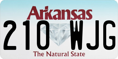 AR license plate 210WJG