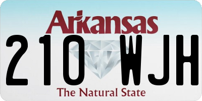 AR license plate 210WJH