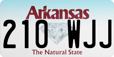AR license plate 210WJJ