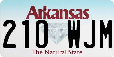 AR license plate 210WJM