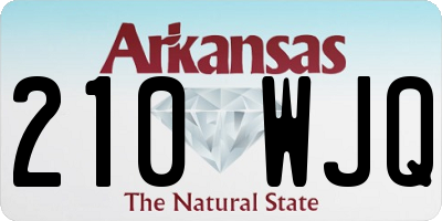 AR license plate 210WJQ
