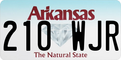 AR license plate 210WJR