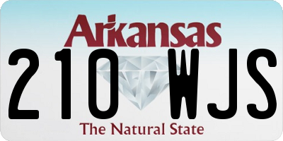 AR license plate 210WJS