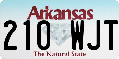 AR license plate 210WJT