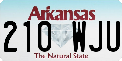 AR license plate 210WJU