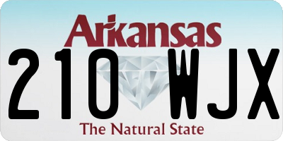 AR license plate 210WJX