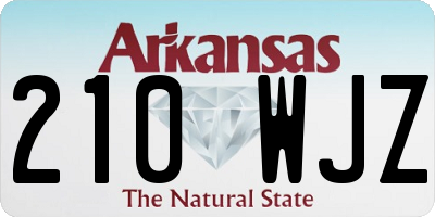 AR license plate 210WJZ