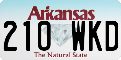 AR license plate 210WKD
