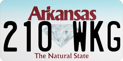 AR license plate 210WKG