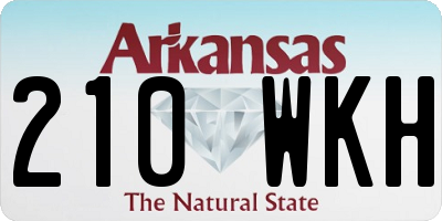 AR license plate 210WKH