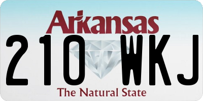AR license plate 210WKJ