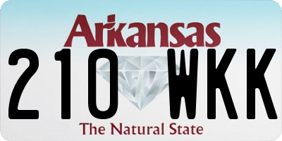 AR license plate 210WKK