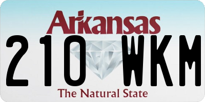 AR license plate 210WKM